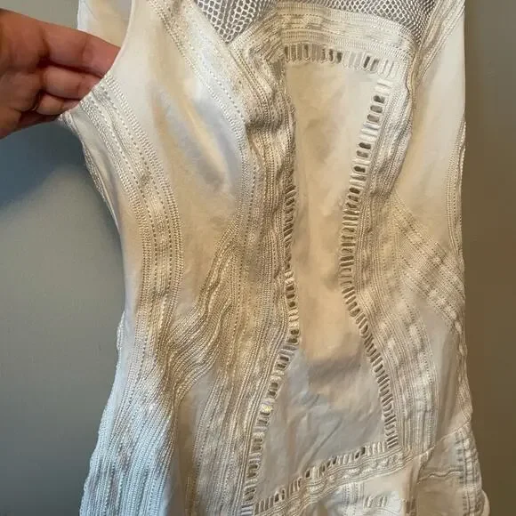 Robert Rodriguez “kuba” white fit and flare embroidered dress spring summer - Picture 3 of 9